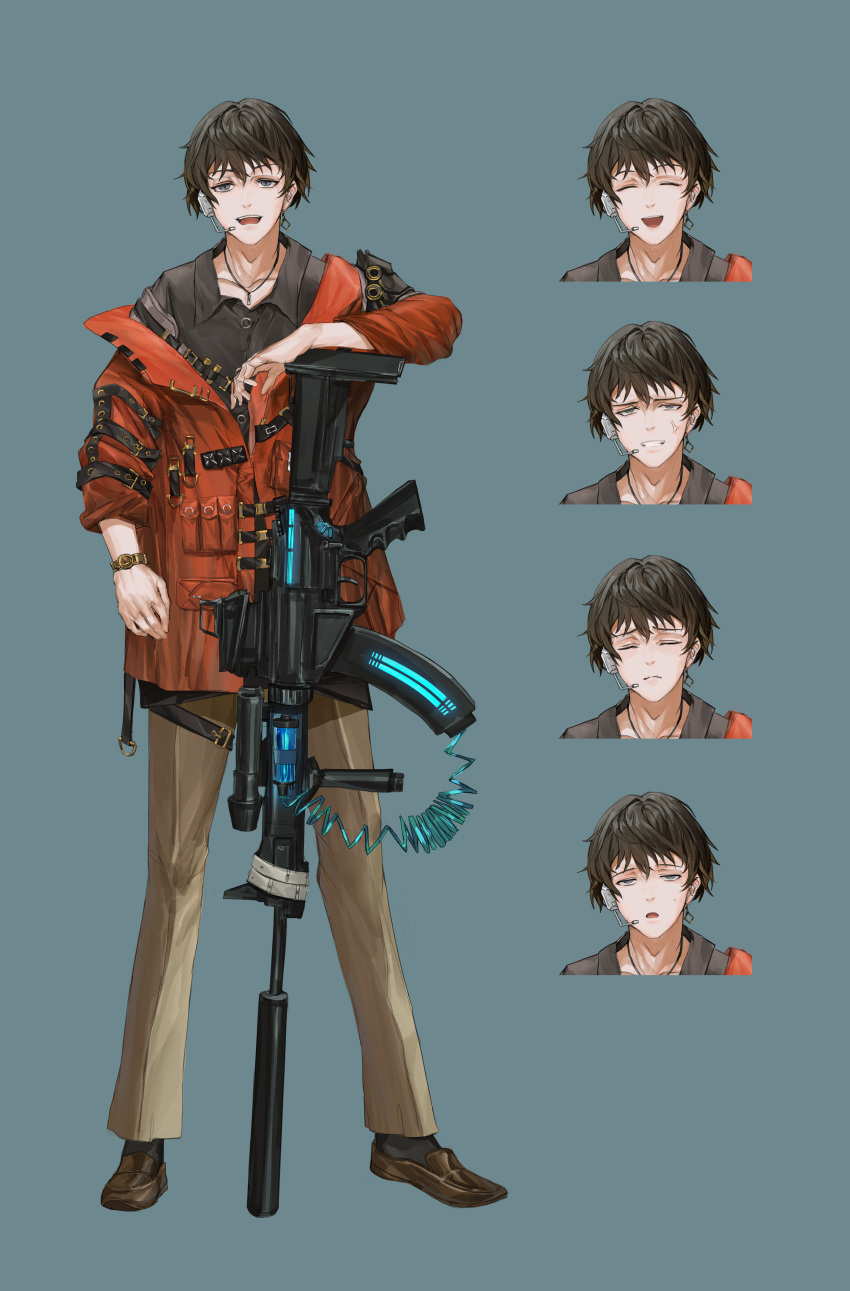 The Big Imageboard Tbib 1boy Absurdres Akatone Black Shirt Brown