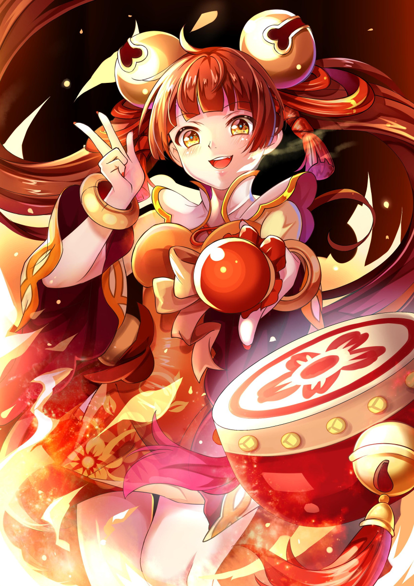 Lin Lin Bells The Big ImageBoard (TBIB) - 1girl :d absurdres bell blunt bangs ...