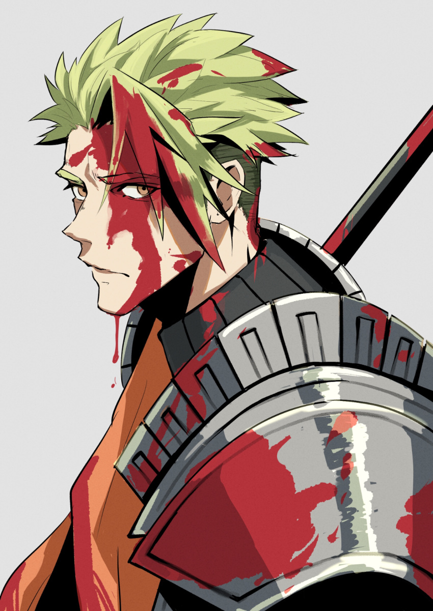 The Big ImageBoard (TBIB) - 1boy achilles (fate) armor blood blood in ...