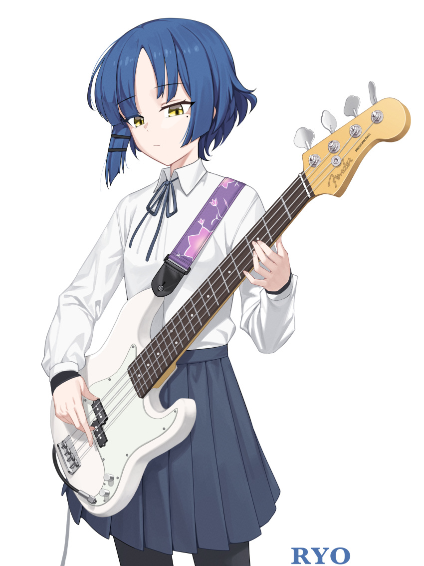 The Big ImageBoard (TBIB) - 1girl absurdres bass guitar black pantyhose ...