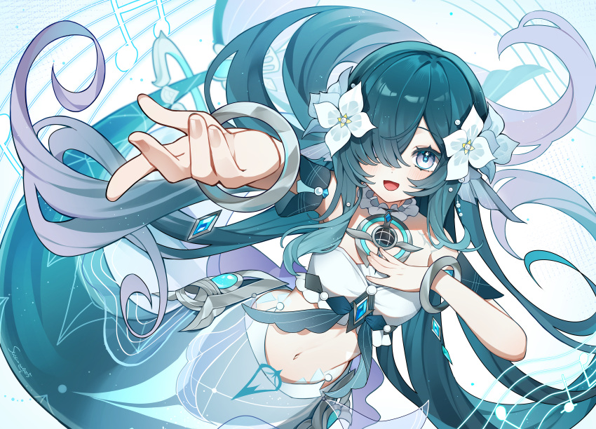 The Big ImageBoard (TBIB) - 1girl :d absurdres beamed sixteenth notes ...