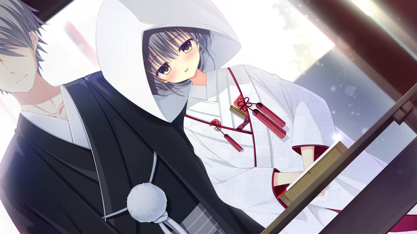 The Big ImageBoard (TBIB) - 1boy 1girl black eyes black hair black ...