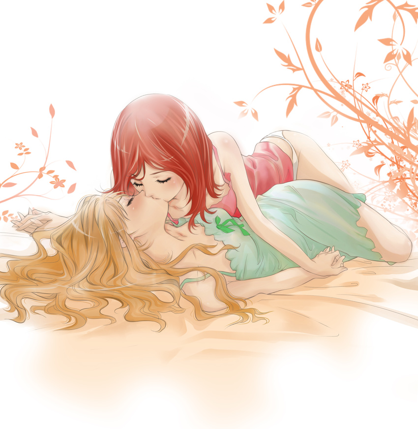 Two anime girls in love