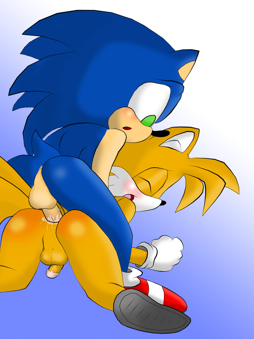 male mammal miles_prower multiple_tails penetration penis sega sex sonic(se...