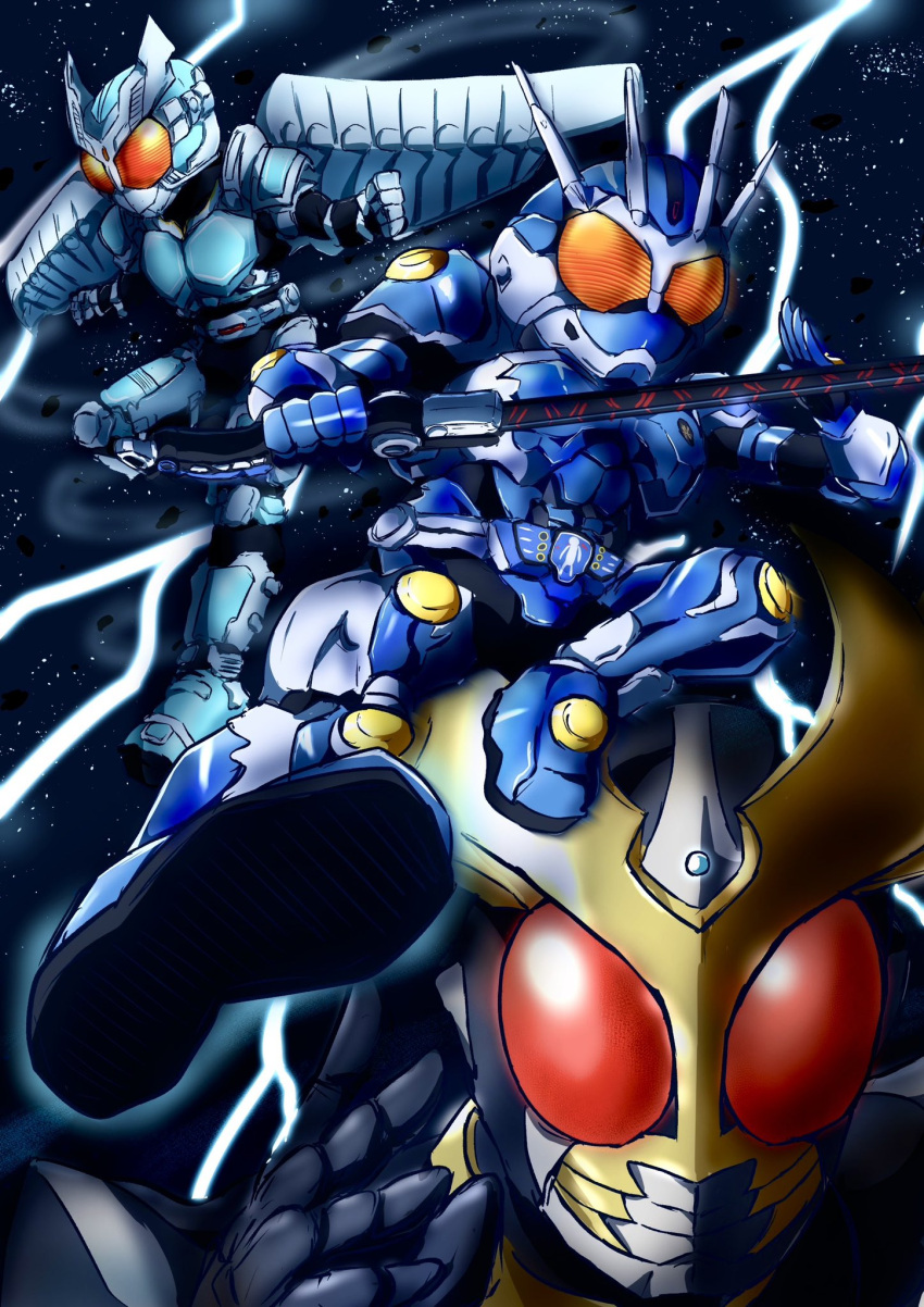 Agito Rider Kick The Big ImageBoard (TBIB) - agito: psychic war antennae armor belt blue ...