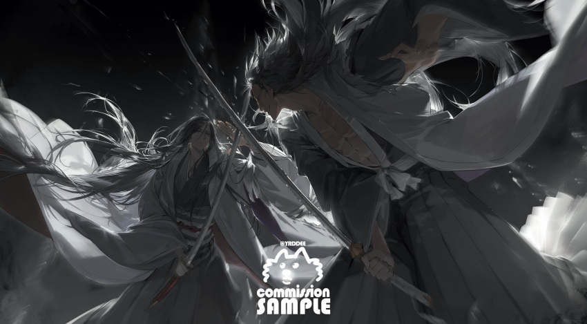 The Big ImageBoard (TBIB) - 1boy 1girl absurdres black hair bleach duel ...