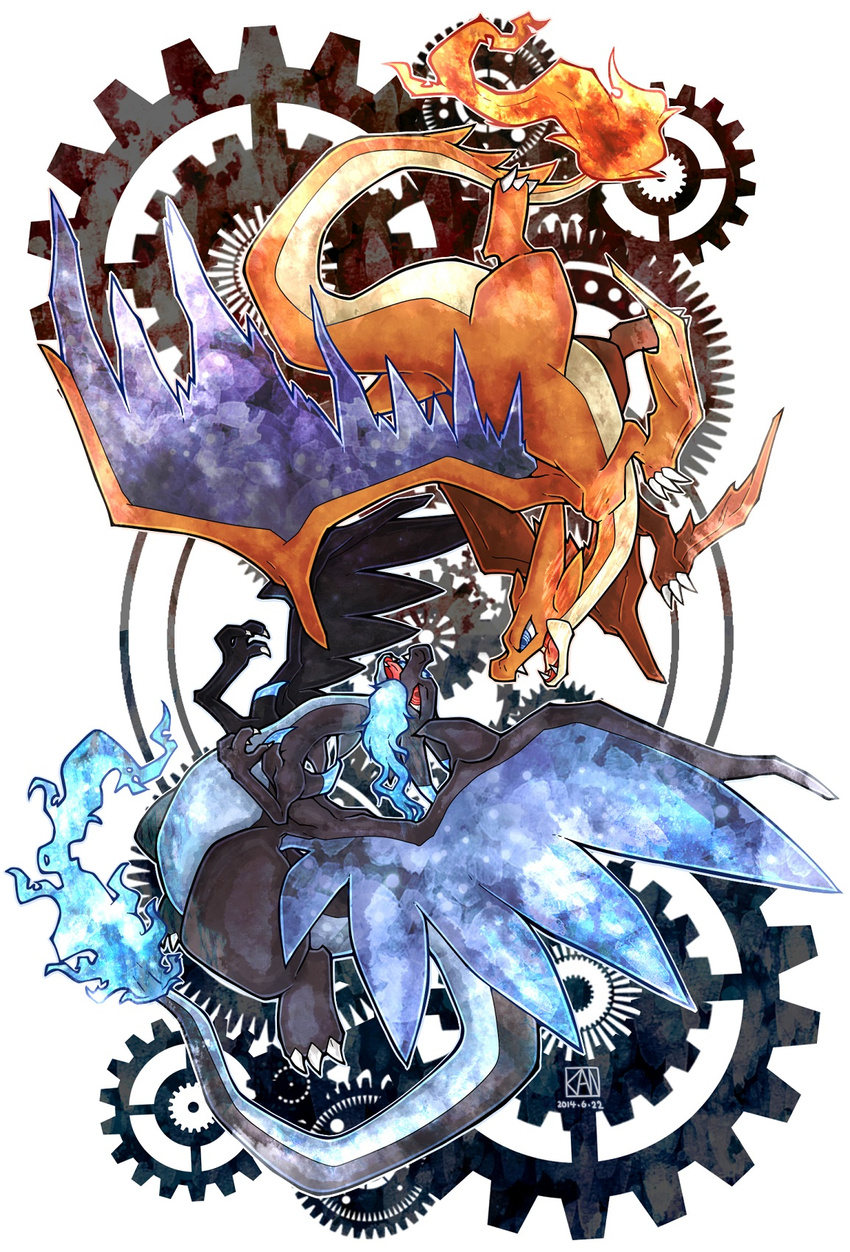 The Big ImageBoard (TBIB) - blue fire charizard claws dragon dual persona fangs fire kanna ...