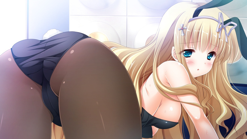 Blonde panties voyeur anime