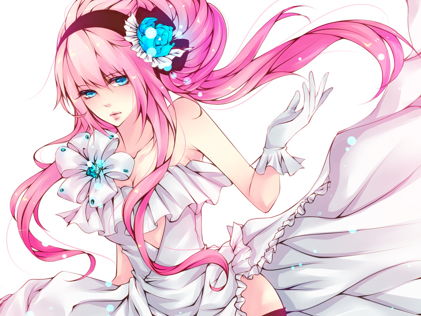 Anime girl with dark pink hair