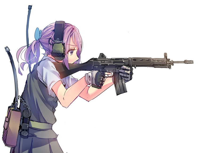 Anime girl with rifle