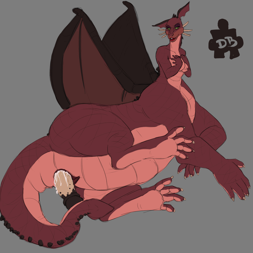 2014 alternate_species anthro anthrofied big_butt black_scales breasts butt...