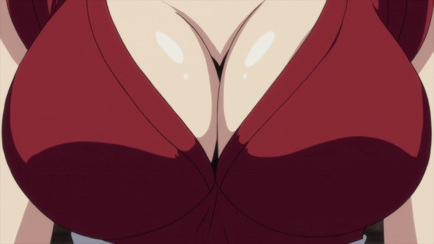 animated animated_gif bounce bouncing_breasts breasts cleavage female huge_...