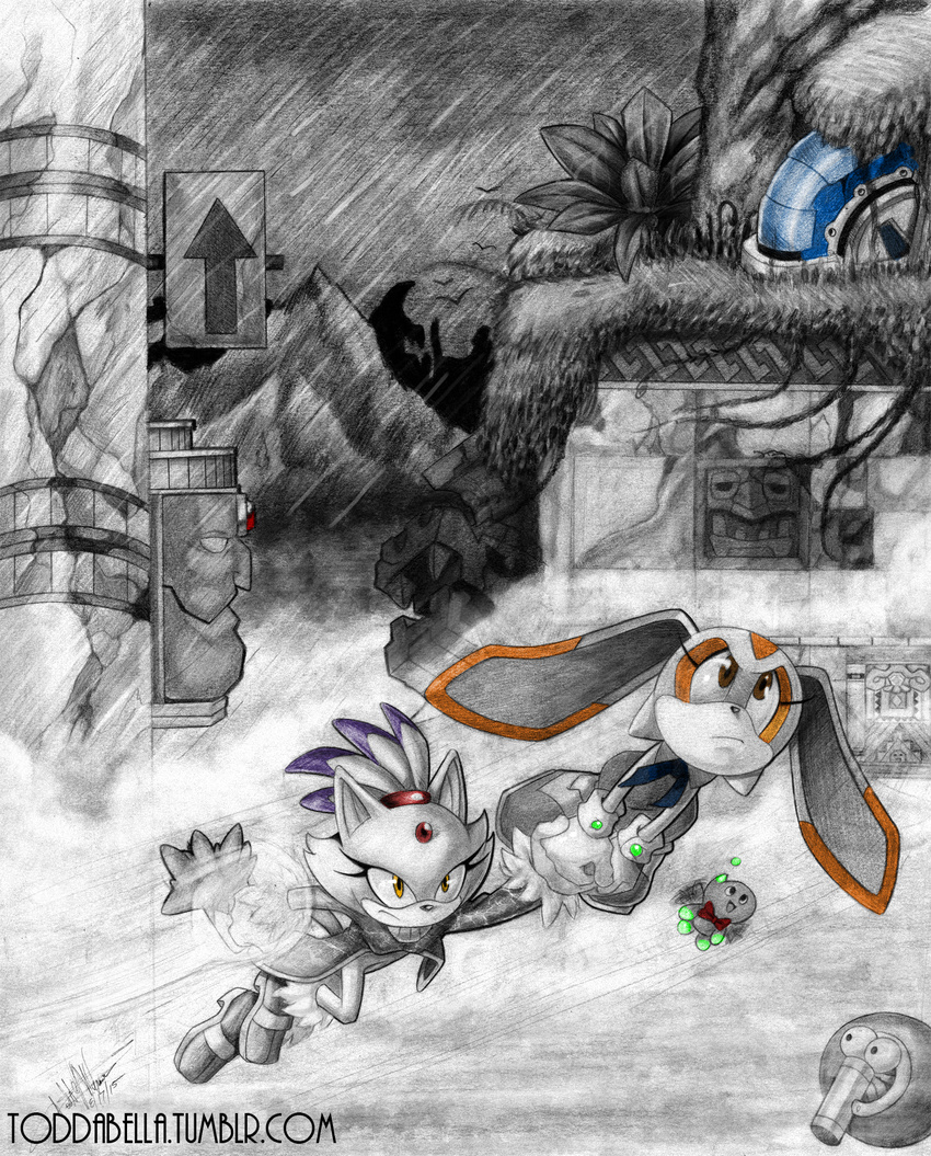 The Big ImageBoard (TBIB) - blaze the cat cream the rabbit flying grass ...