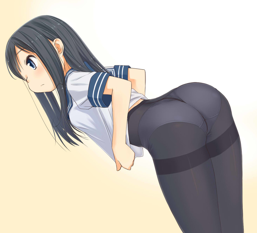 Anime girl in leggings