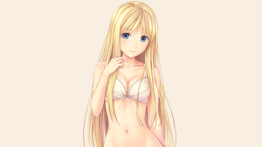 Anime girl blonde hair blue eyes