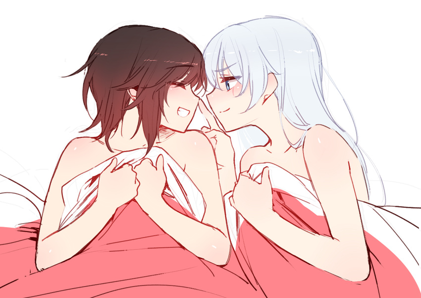Anime lesbian couple base