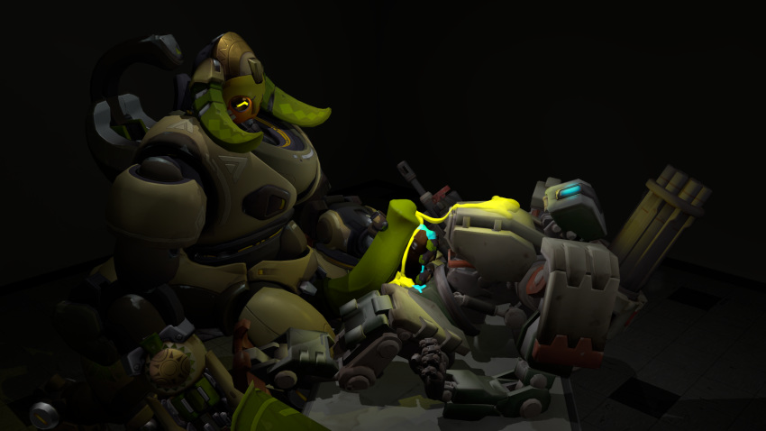 bastion(overwatch) big_dom_small_sub big_penis blizzard_entertainment color...