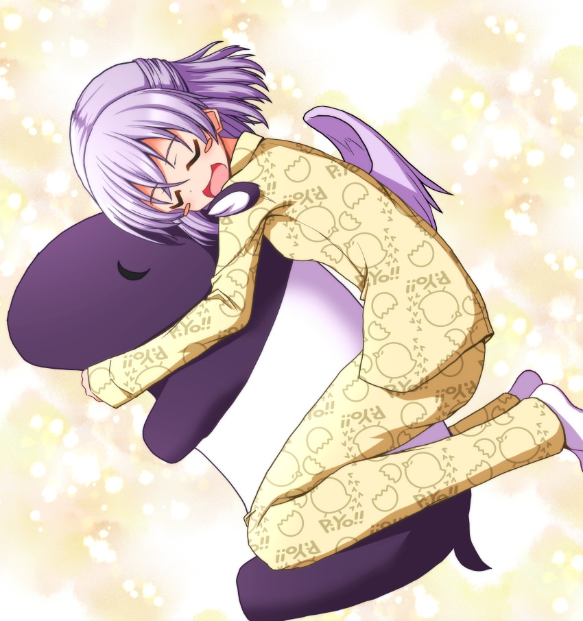 Tapir Pyjamas The Big ImageBoard (TBIB) - 1girl :d absurdres animal animal print ...