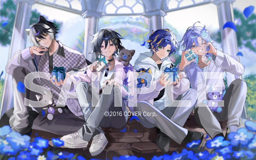 The Big ImageBoard (TBIB) - 4boys animal ears antenna hair aqua hair ...