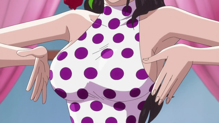 1girl breasts cleavage large_breasts one_piece screencap viola(one_piece) .