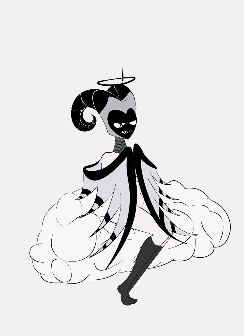 The Big ImageBoard (TBIB) - angel angel humanoid animated anthro breasts cloud exorcist (hazbin