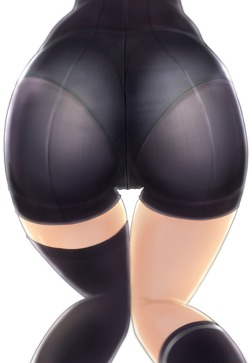...highres kantai_collection kneepits shum636 simple_background solo thigh_gap...