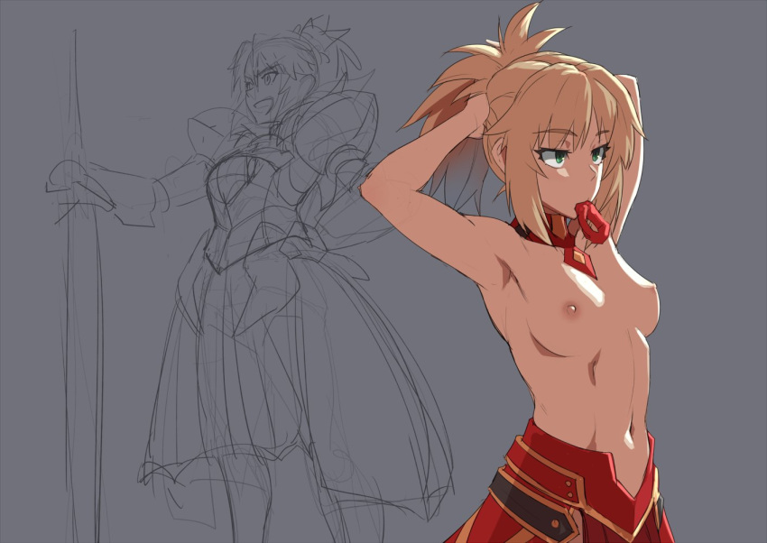 Red saber hentai