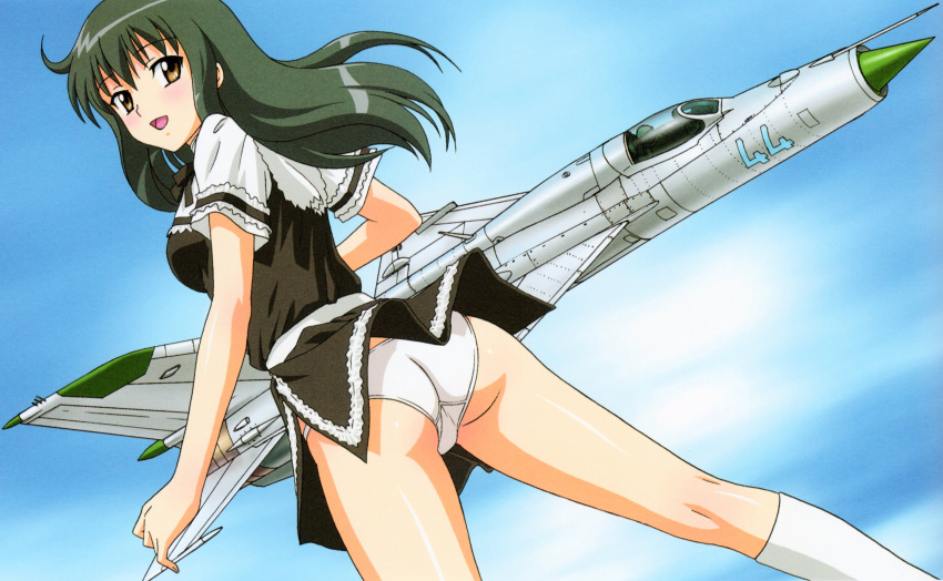 Orgy anime upskirt short hair