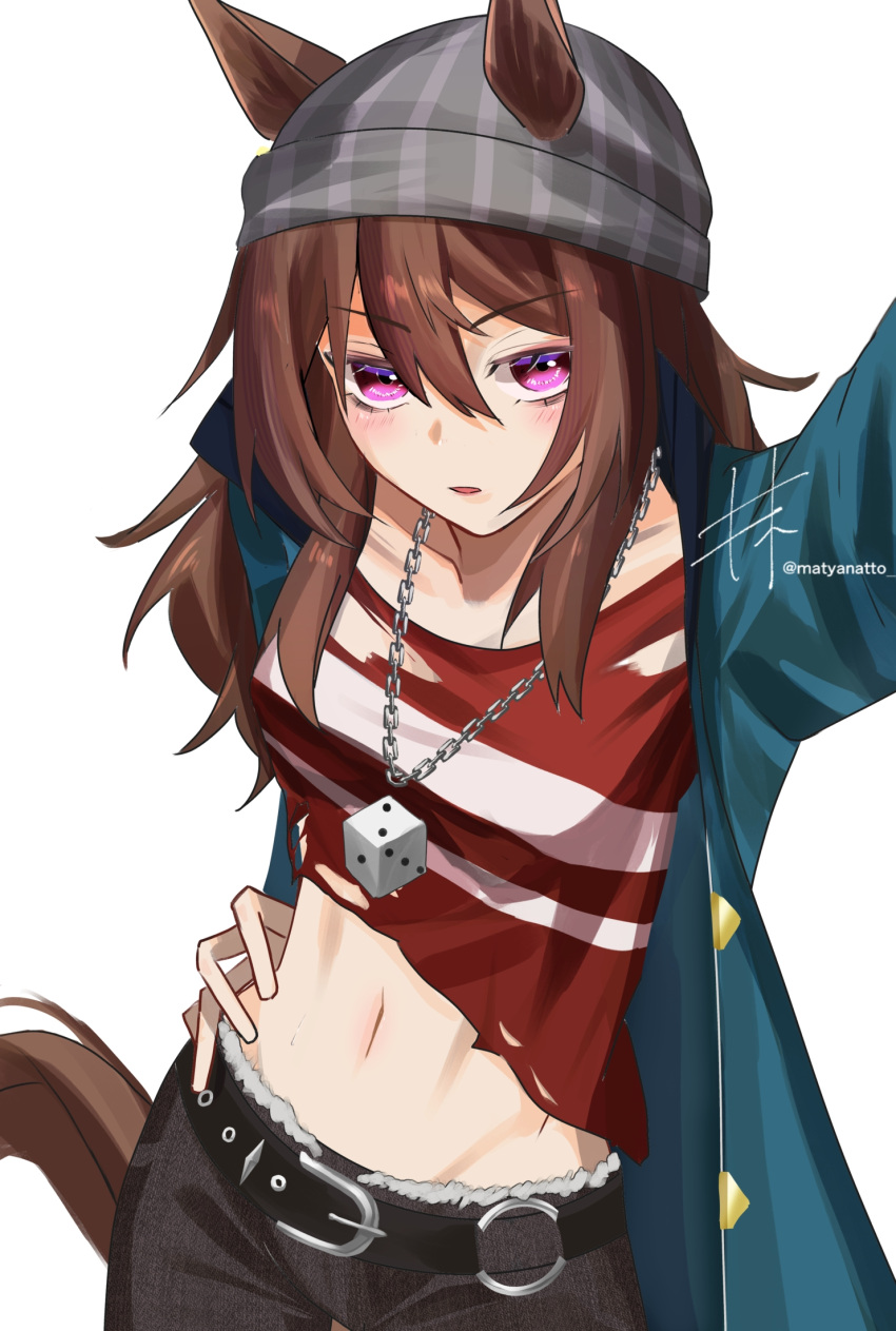 Simples Background Examples The Big ImageBoard (TBIB) - 1girl animal ears beanie blue coat blush ...