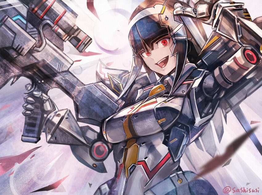 The Big ImageBoard (TBIB) - 1girl android black hair gun ionia series ...