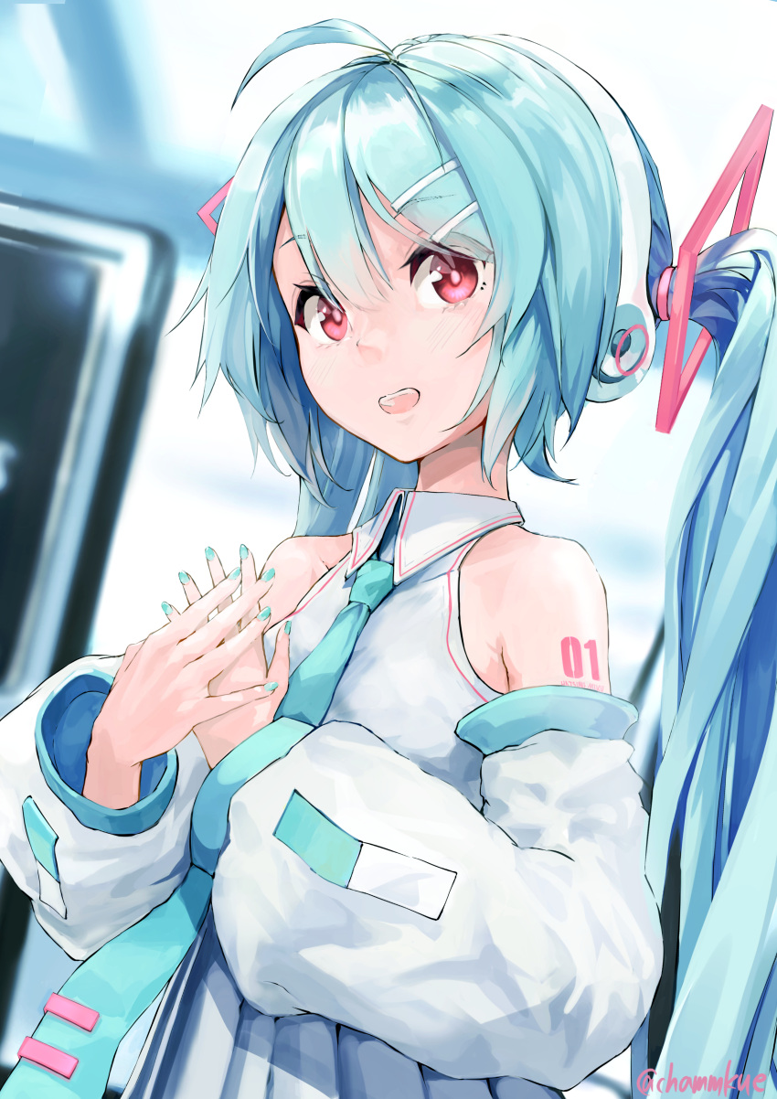 Mmd Nails The Big ImageBoard (TBIB) - 1girl absurdres ahoge aqua nails bare ...