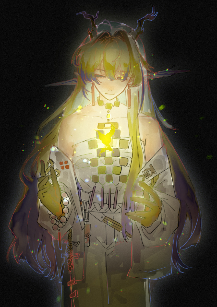 The Big ImageBoard (TBIB) 1girl absurdres arknights bare shoulders