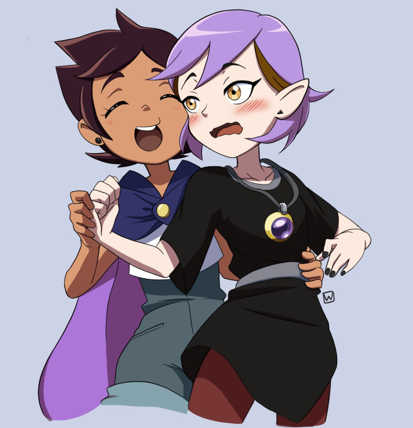 The Big ImageBoard (TBIB) - 2girls :d ^ ^ ^o^ amity blight bangs belt ...