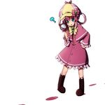  amano_kouki blue_eyes bow deerstalker hat magnifying_glass open_mouth pink_bow pink_hair sherlock_shellingford solo tantei_opera_milky_holmes twintails 