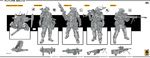  concept_art gun highres karanak male_focus multiple_boys original robot weapon 