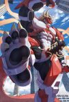 absurd_res android anthro dragon feet foot_focus hi_res humanoid machine macro male muscular pawpads robot robot_humanoid solo solo_focus stomping stomping_viewer yuezai_1