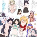  1boy 6+girls absurdres ahoge airi_(blue_archive) animal_ears artist_request black_hair blonde_hair blue_archive blush breasts brown_eyes brown_hair cat_ears character_request clearite closed_eyes collaboration collarbone colored_inner_hair doodle_sensei_(blue_archive) extra_ears female_masturbation food-themed_hair_ornament hair_ornament halo highres ice_cream_hair_ornament iori_(blue_archive) iori_(swimsuit)_(blue_archive) jacket kazusa_(blue_archive) koharu_(blue_archive) long_hair long_sleeves lying masturbation medium_breasts multicolored_hair multiple_girls nagisa_(blue_archive) natsu_(blue_archive) navel negu_(pixiv_6519140) nipples on_back open_mouth pink_eyes pink_hair red_jacket rei_(blue_archive) reisa_(blue_archive) sensei_(blue_archive) short_hair side_ponytail small_breasts sunglasses track_jacket twintails two-tone_hair unadon_(unadoom) yoshimi_(blue_archive) 