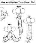 4:5 absurd_res balloon english_text furret generation_2_pokemon hi_res inflatable mammal monochrome mustelid nintendo pokemon pokemon_(species) resachii sketch text