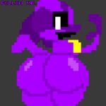 8-bit alternate_universe anthro big_butt butt criminal digital_media_(artwork) fan_character female five_nights_at_freddy&#039;s generation_4_pokemon hi_res huge_butt lucario nintendo pixel_(artwork) pixelated pokemon pokemon_(species) purple_body purple_guy_(fnaf) purple_skin purple_sy_(skeletonhearts) scottgames security security_guard skeletonhearts solo wendy_afton william_afton_(fnaf)