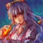  close-up fire fujiwara_no_mokou lowres oekaki pooj solo touhou 