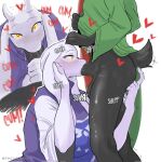  1boy 1girl anal_fingering animal_ears blush bottomless breasts cloak colored_skin commentary corrupted_twitter_file deltarune dress english_commentary english_text erection fellatio fingering furry furry_female furry_male furry_with_furry goat_boy goat_ears goat_girl goat_horns goat_tail green_cloak heart heart-shaped_pupils hetero highres horn_grab horns huge_breasts large_testicles looking_up mature_female nose_blush oral penis penis_grab prostate_milking purple_dress ralsei saliva short_hair sin_castermon snout solo_focus symbol-shaped_pupils tearing_up testicles toriel uncensored undertale white_skin yellow_eyes 