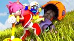 16:9 3d_(artwork) 4k absurd_res amy_rose arthropod badnik brandi clothed clothing digital_media_(artwork) eulipotyphlan footwear gloves green_eyes hair handwear hedgehog hi_res insect machine mammal motobug pink_body robot sega sonic_the_hedgehog_(series) source_filmmaker widescreen