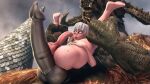 16:9 3d_(artwork) 4k absurd_res anthro balls big_butt big_penis brandi butt dark_souls dark_sun_gwyndolin deity demon digital_media_(artwork) duo erection fromsoftware fur genitals girly hair hands_on_legs hands_on_own_legs hi_res holding_both_legs human humanoid interspecies larger_male male male/male mammal monster nude penis size_difference source_filmmaker taurus_demon widescreen