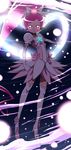  alternate_costume choker clenched_hand cure_blossom elbow_gloves gloves hanasaki_tsubomi heartcatch_precure! highres magical_girl pink_choker pink_eyes pink_hair ponytail precure solo super_silhouette_(heartcatch_precure!) thighhighs tj-type1 white_legwear 