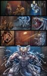 absurd_res after_transformation alley anthro baseball_bat bat_(object) comic crime genomod goo_creature hi_res male reptile robbery scalie snake solo superhero symbiote transformation