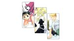  black_hair blonde_hair blue_eyes braids fullmetal_alchemist riza_hawkeye tagme winry_rockbell 