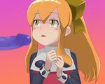  artist_request blonde_hair capcom censored incest mega_man penis ribbon rockman rockman_(classic) roll yellow_eyes 