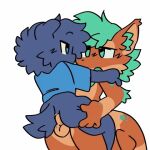  4_fingers anal anal_penetration animated anthro anthro_on_anthro anus ball_slap balls balls_deep belly big_tail blue_body blue_clothing blue_eyes blue_fur blue_hair blue_hoodie blue_shirt blue_topwear blush blush_lines bodily_fluids bottomless butt butt_grab canid canine canis cheek_tuft chest_fur chest_tuft clothed clothing cum cum_drip cum_dripping_from_penis domestic_dog dripping duo eye_contact facial_tuft fin fingers fish fluffy fluffy_balls fluffy_shark fluffy_tail foreskin fur fur_tuft genital_fluids genitals grabbing_both_legs grabbing_both_thighs grabbing_shoulders green_body green_eyes green_fur green_hair green_markings green_tongue hair hand_on_butt holding_butt holding_leg holding_partner holding_thigh holding_up holding_up_other_character holding_up_partner hoodie hoodie_only humanoid_genitalia humanoid_penis inner_ear_fluff intimate leg_grab lifting_partner looking_at_another looking_at_partner loop low_res male male/male male_anthro male_on_bottom male_on_top mammal mane mane_hair marine markings mouth_closed nardoragon neck_tuft nexo_(nexotheshark) notsillymew nude nude_anthro nude_male on_bottom on_top open_mouth orange_body orange_fur paws penetration penis precum precum_drip sex shark shark_tail shirt slap spread_anus spread_legs spreading squish sweatshirt sweatshirt_only tail thick_tail thick_thighs thigh_grab thigh_squish thighs_up thrusting tongue topwear topwear_only tuft whitespotted_bamboo_shark 