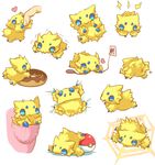  doughnut electricity food gen_5_pokemon heart joltik kuo no_humans pocket poke_ball pokemon pokemon_(creature) silk spider_web 