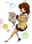  clannad furukawa_nagisa ikeda_kazumi seifuku tagme 